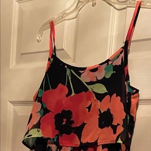 Est. 1989 Place Neon Flower 🌺 Print Dress pit to pit  17” shoulder down 35”